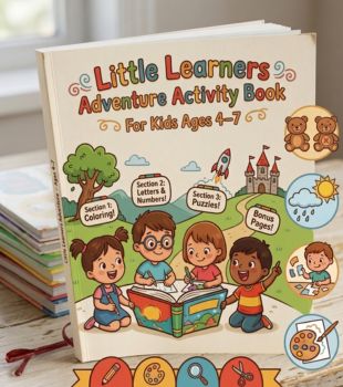 Little Learners Adventure Activity Book for Kids Ages 4 to 7